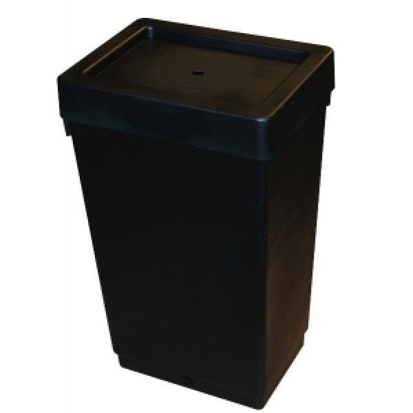 47L Black Tank Drilled with Lid