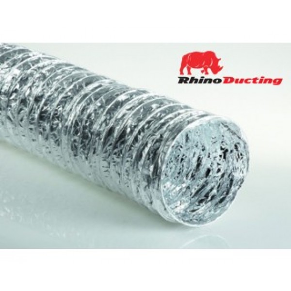8" x 10m Rhino silver ducting