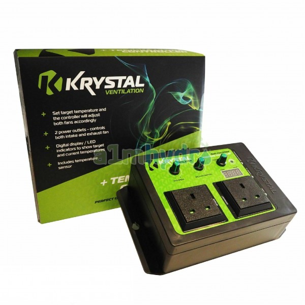 Krystal Twin Speed Thermostatic Fan Speed Controller